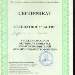 Сертификат Шурыгина Э.